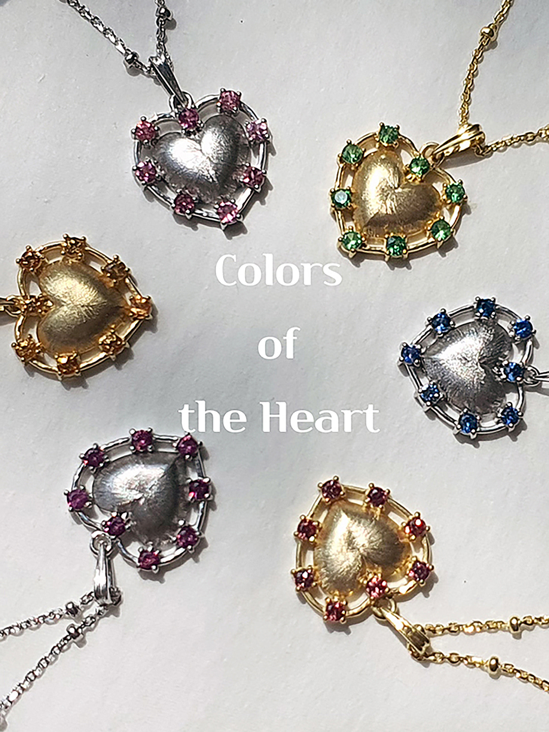 [925실버] 마음의 색깔 목걸이_Colors of the Heart Necklace